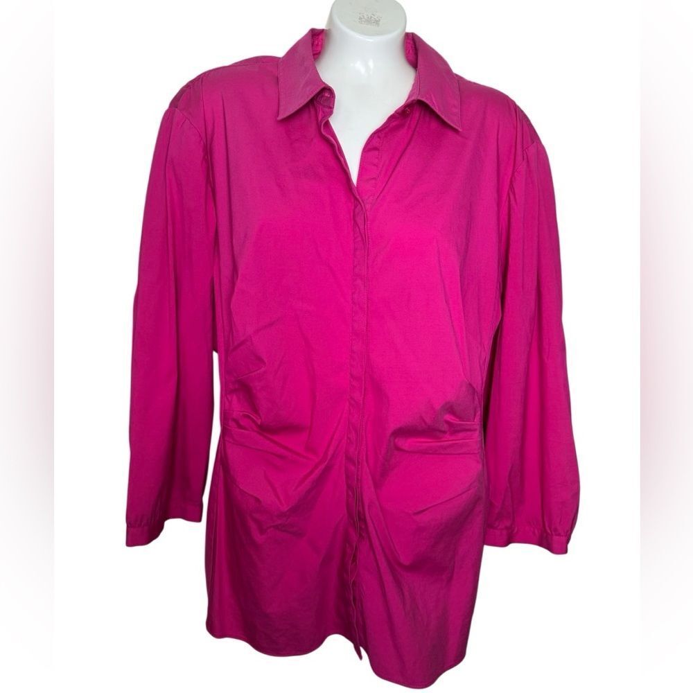 Lafayette 148 Ruched Button Down - Picture 6 of 11